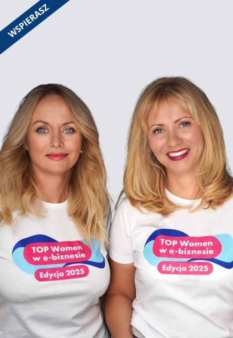 ⁠Biała koszulka damska TOP Women w e-biznesie 2025, bawełna